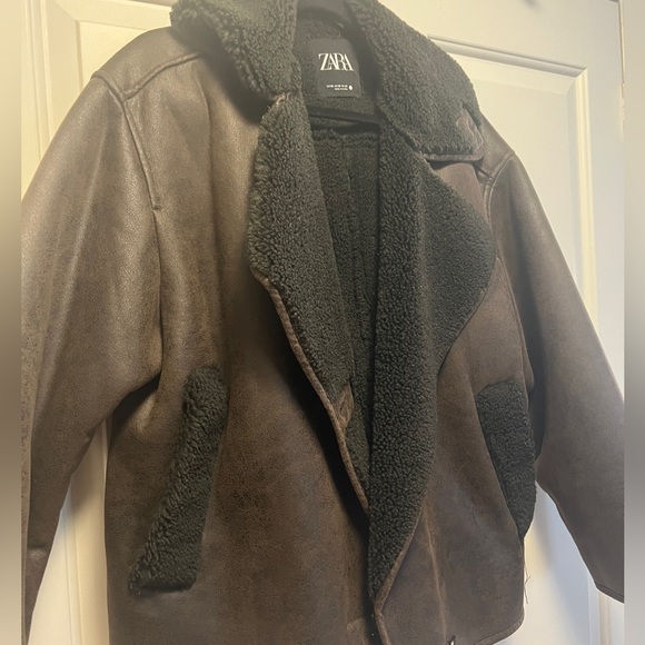 Zara Faux shearling lined jacket - Picture 10 of 10